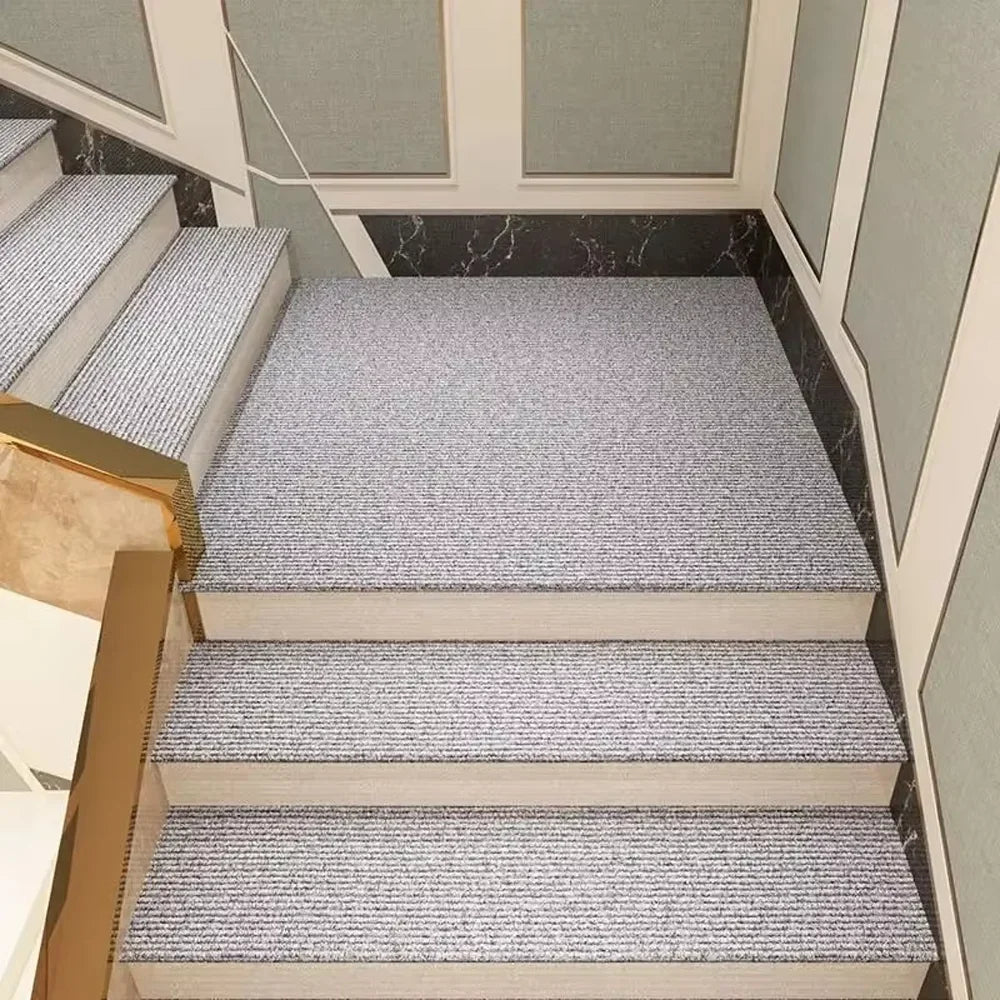 tapis sol antidérapant polyester moderne gris foncé beige blanc minimaliste