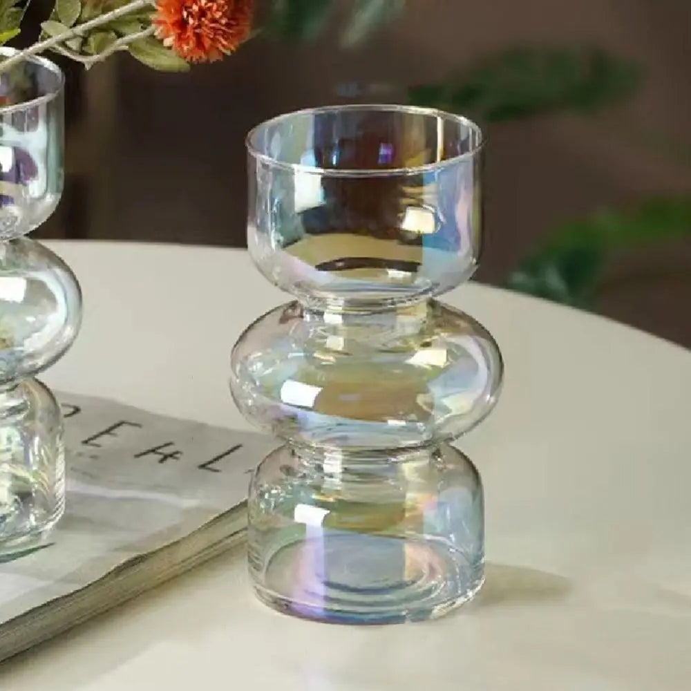 vases blanc noir rose vert clair modernes minimaux empilés fleur artificielle