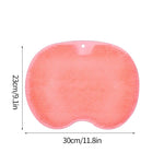 brosse bain rose moderne ventouse texture poils nettoyage corps douche