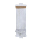 support mural décoratif bois rustique finition naturelle rustique moderne fixation murale bougie plante vase