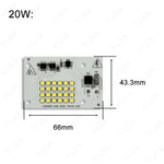 projecteur panneau led blanc 2835 smd 10w 200w intelligent ac220v 70 80 ra