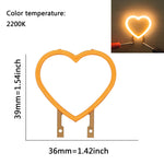 lampe led neon forme étoile clip fixation cable decoration feste