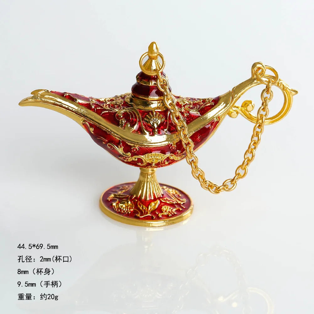 lampes aladdin décoratives orientales métal chaîne verte blanche rouge ornement salon chambre