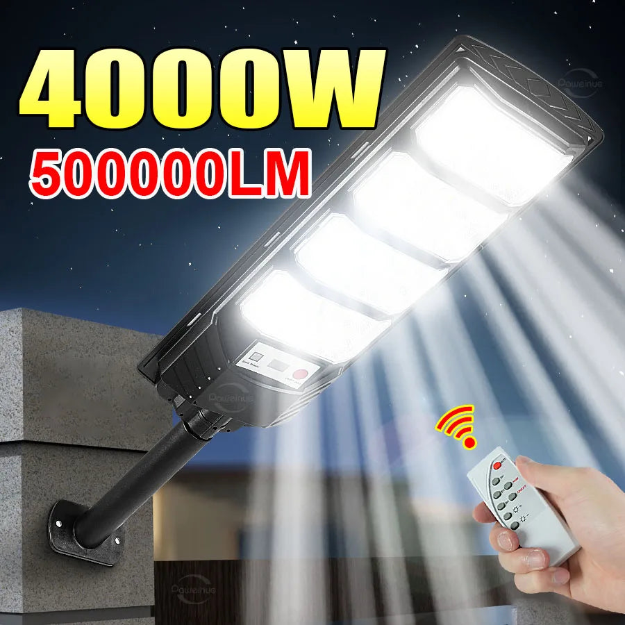 lampe solaire extérieure led motion sensor télécommande ip65 moderne noire blanche