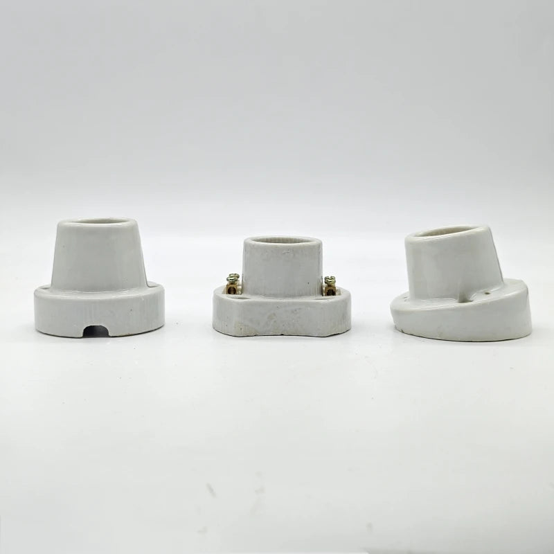 supports lampe céramique moderne blanc noir crème eyelets fixes haute temperature
