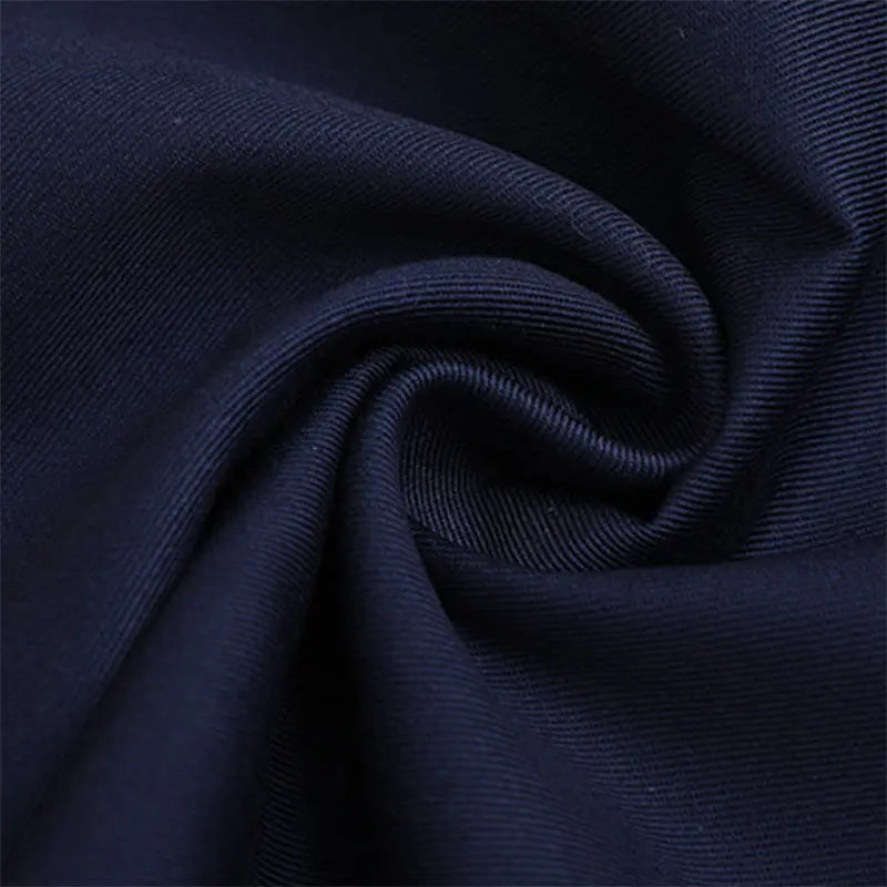 tissu polycoton bleu marine rayures diagonales antidérapant moderne 150cm large