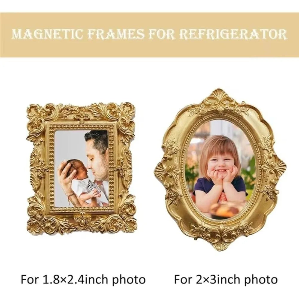 cadres photo or relief floral baroque vintage orné posable accrochable