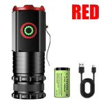 lampe torche noire led 15w rechargeable type ip68 anti choc emergency