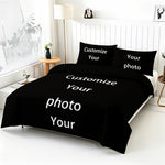 parure lit moderne imprimée texture cuir noir ultra soft confortable maison durable