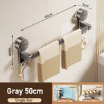 porte serviettes mural argenté lisse ventouse moderne salle bain étagère serviettes slips fixations sans