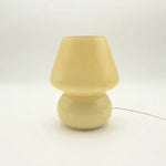 lampe table verre moderne jaune bleu transparent flux lumineux 60 249 led certification rohs