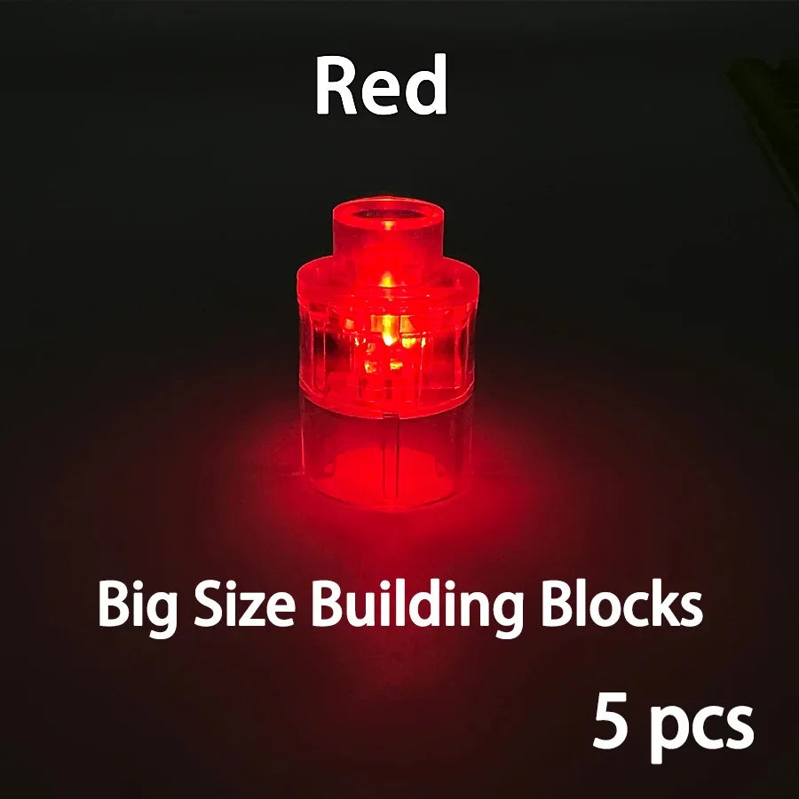 projecteur led transparent jaune bleu rouge vert moderne jouet construction bloc autobloquant grande taille