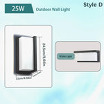 lampes murales led modernes minimalistes intérieures extérieures noir blanc opaques