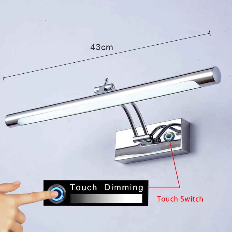 lampe led moderne or argent noir fixée mur éclairage intérieur cuisine chambre coucher salle