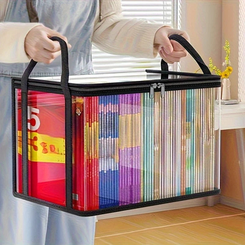 boîtes rangement transparentes poignées noires multifonctionnelles modernes maison