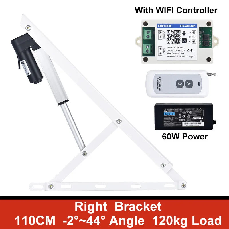support charge électrique pliable blanc moderne moteur électrique lisses opaques lit