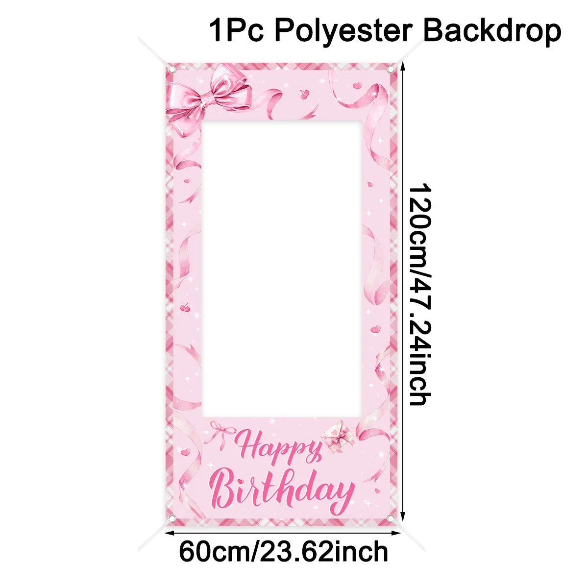 cadre photo rose rubans coeurs happy birthday clips occasion anniversaire saint valentin fête mères