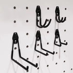 crochet mural acier noir moderne utilisation multiple fixations robuste garage suspension vélo