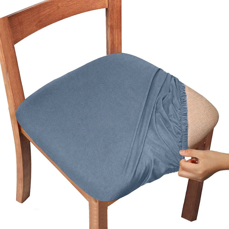 housses chaise polyester imperméable couleurs marron gris bleu noir beige moderne motif uni fixations