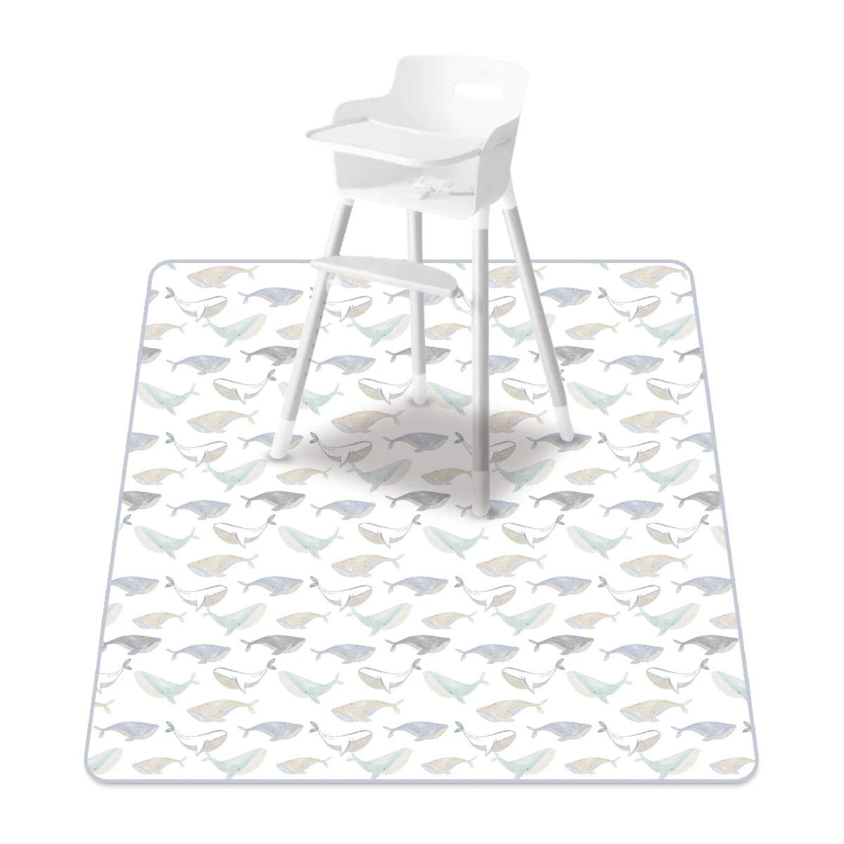 tapis imperméable anti dérapant blanc bleu orange vert motif tracteurs dinosaures moderne enfant