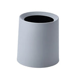 petite poubelle cuisine ronde plastique blanc noir motif cerf lettre minimaliste