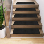 tapis antidérapant escalier texturé noir bleu marine marron beige gris moderne minimaliste adhésif lavable
