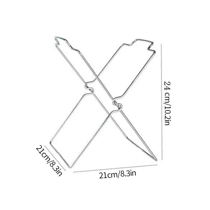 porte sac poubelle pliable support rack métal inoxydable moderne utilitaire serviettes légumes ustensiles cuisine