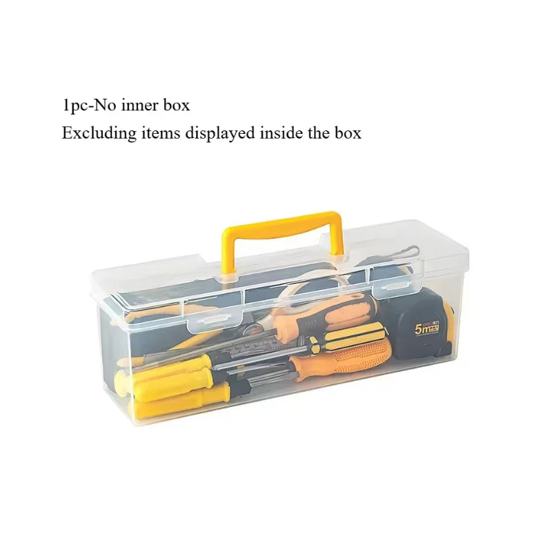 boîtes transparentes rangement outils vis clous écrous compartiments organisateur utilitaire multifonctionnels toolbox