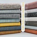 tissu maison coton lin résistant gris rose bleu texture moderne 100x150cm 350g/m