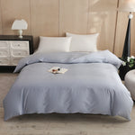 ensemble literie coton 100% uni moderne gris clair beige rose pâle doux adultes maison