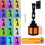 lanterne pixelisée led multiple couleurs télécommande décoration chambre camping événements