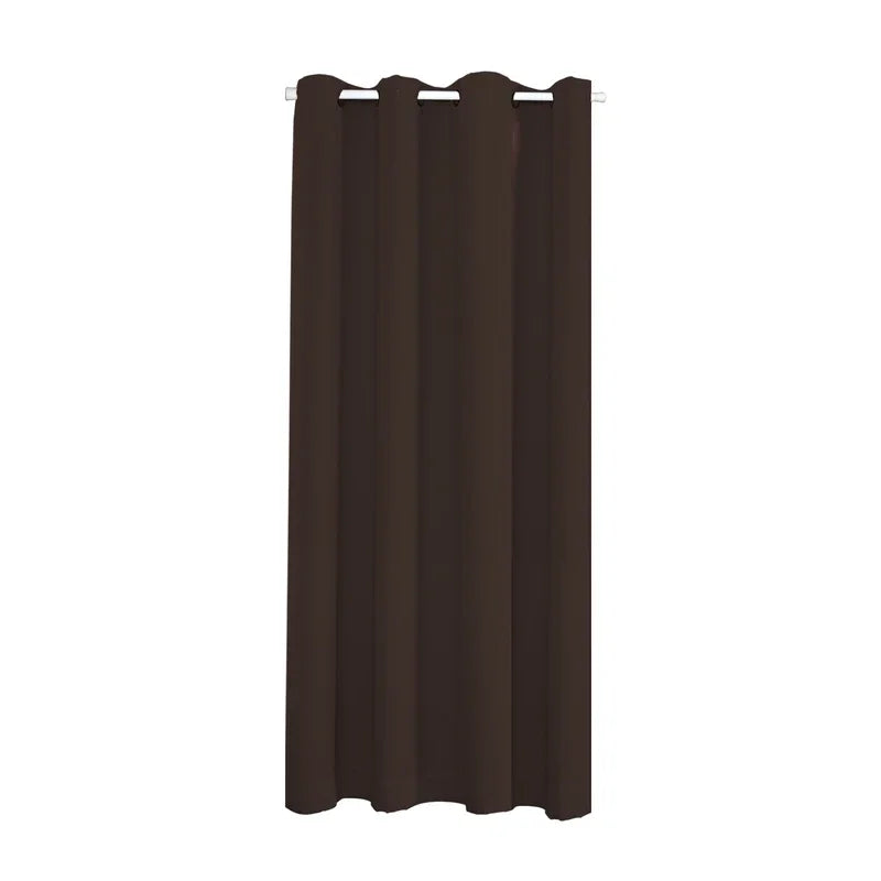 rideau moderne polyester opaque gris beige rose bleu marron noir uni occulter porte chambre