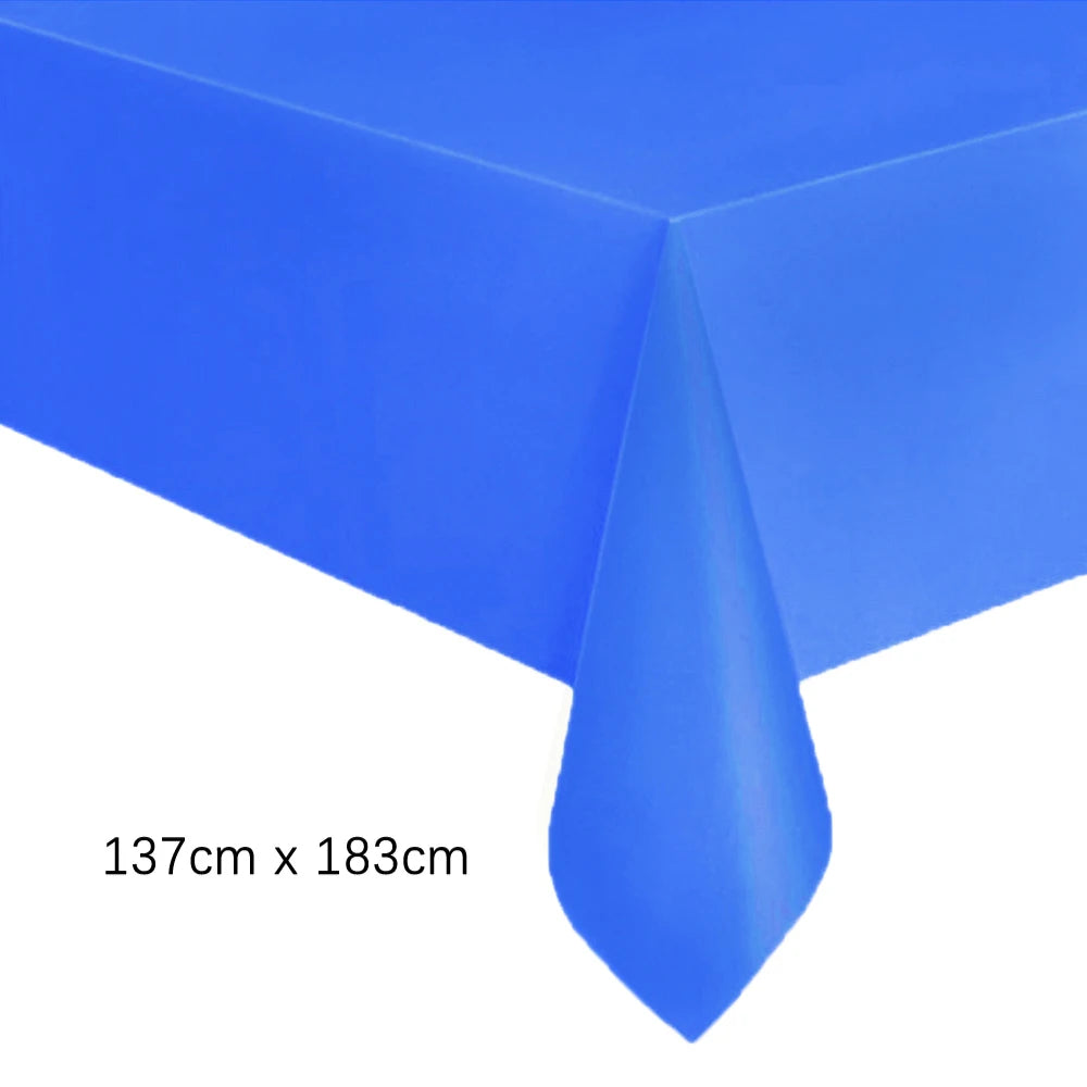 serviette table jetable rectangulaire unie mariage anniversaire fête décoration table plastique moderne