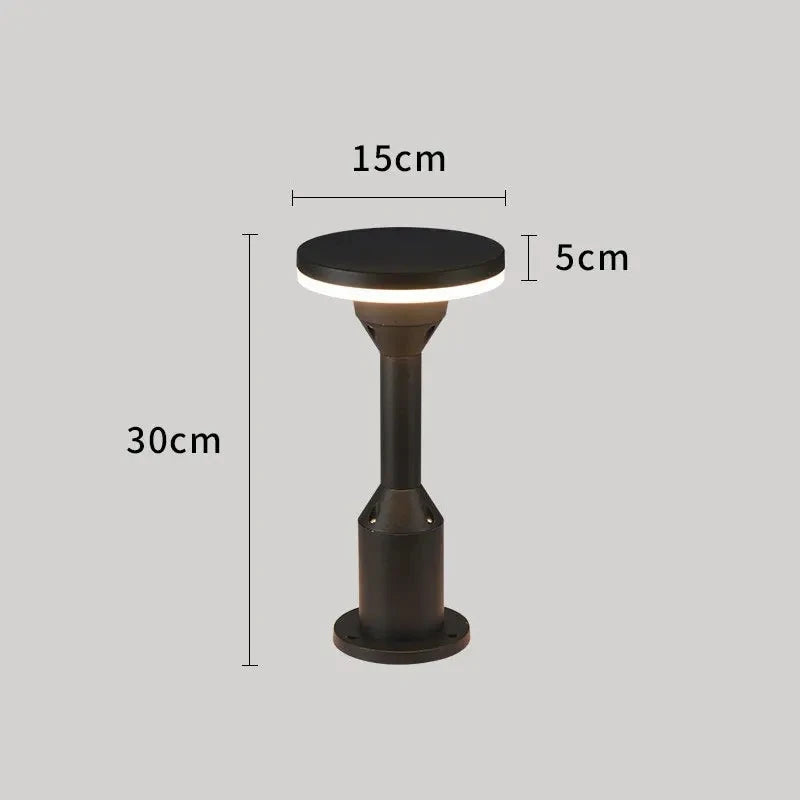 lampe solaire led étanche extérieure moderne noir ip55 flux lumineux 2492000 aluminium matériau