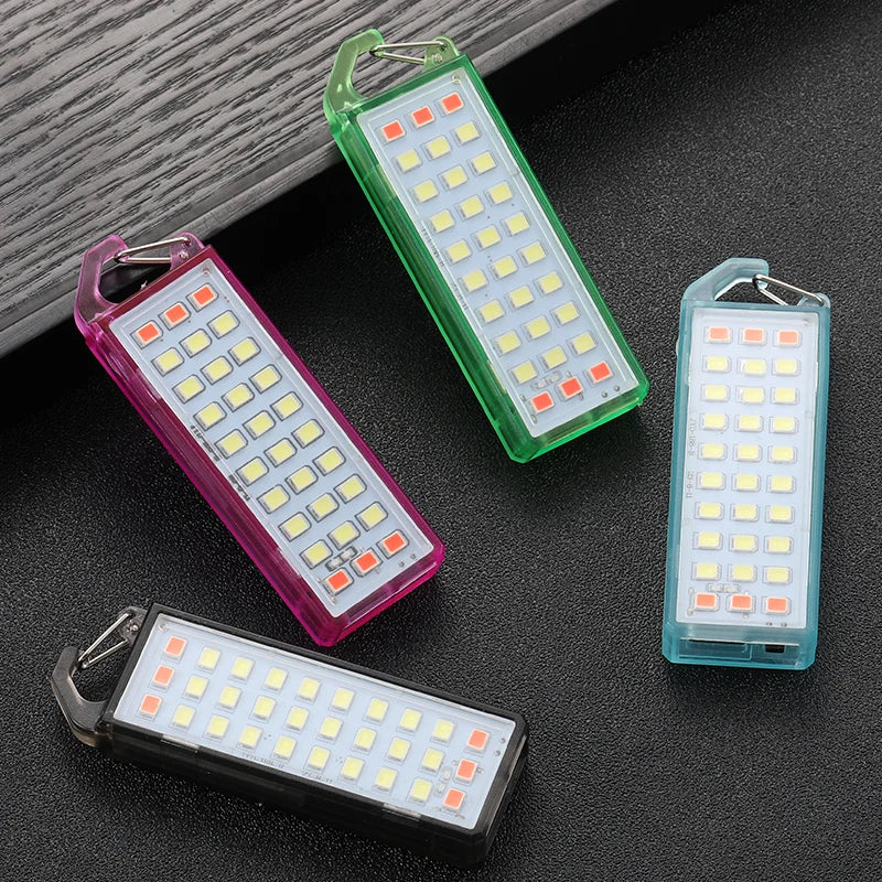 lampe poche rechargeable led rose verte noire transparent moderne compact clips détachables câble usb