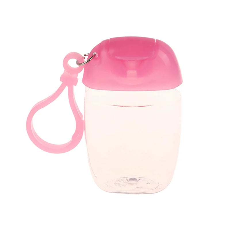 bouteille dispensation ovale transparente moderne bleu rose noir blanc jaune rechargeable anneau fixe couvercle