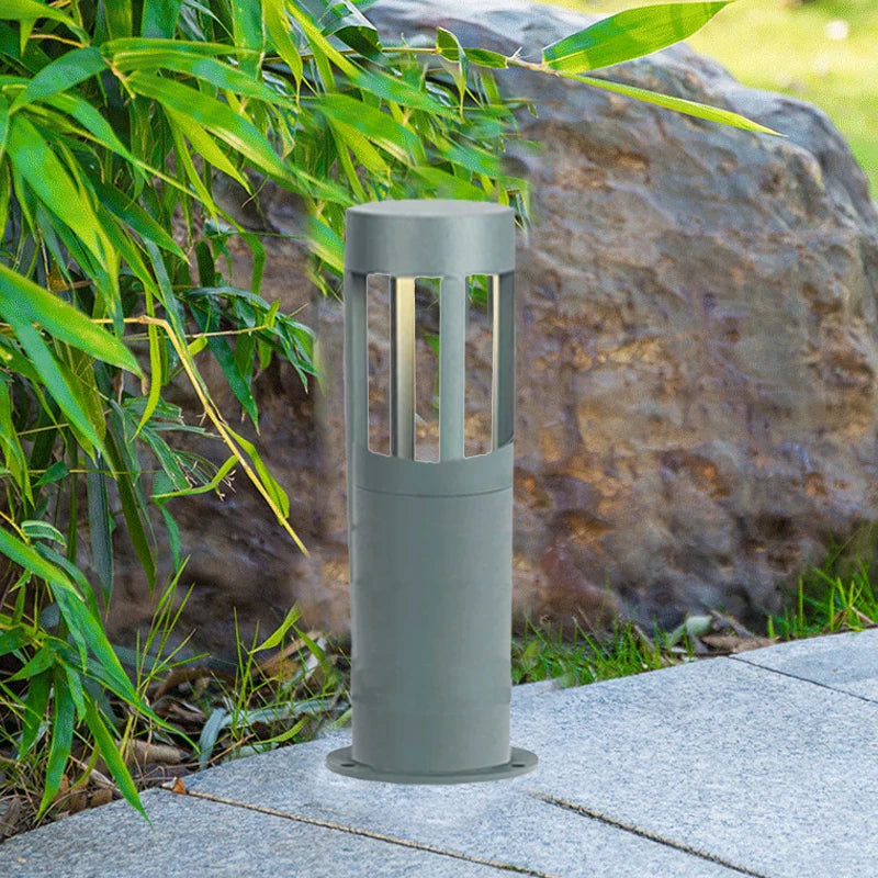lampe led extérieure moderne gris ip65 étanche autonomes piscine jardin