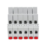 interrupteur électrique moderne blanc rouge flux lumineux faible tension 220v alternatif