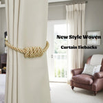 rubans rideaux aimants jute moderne gris beige noir doré easy décor noix tissés