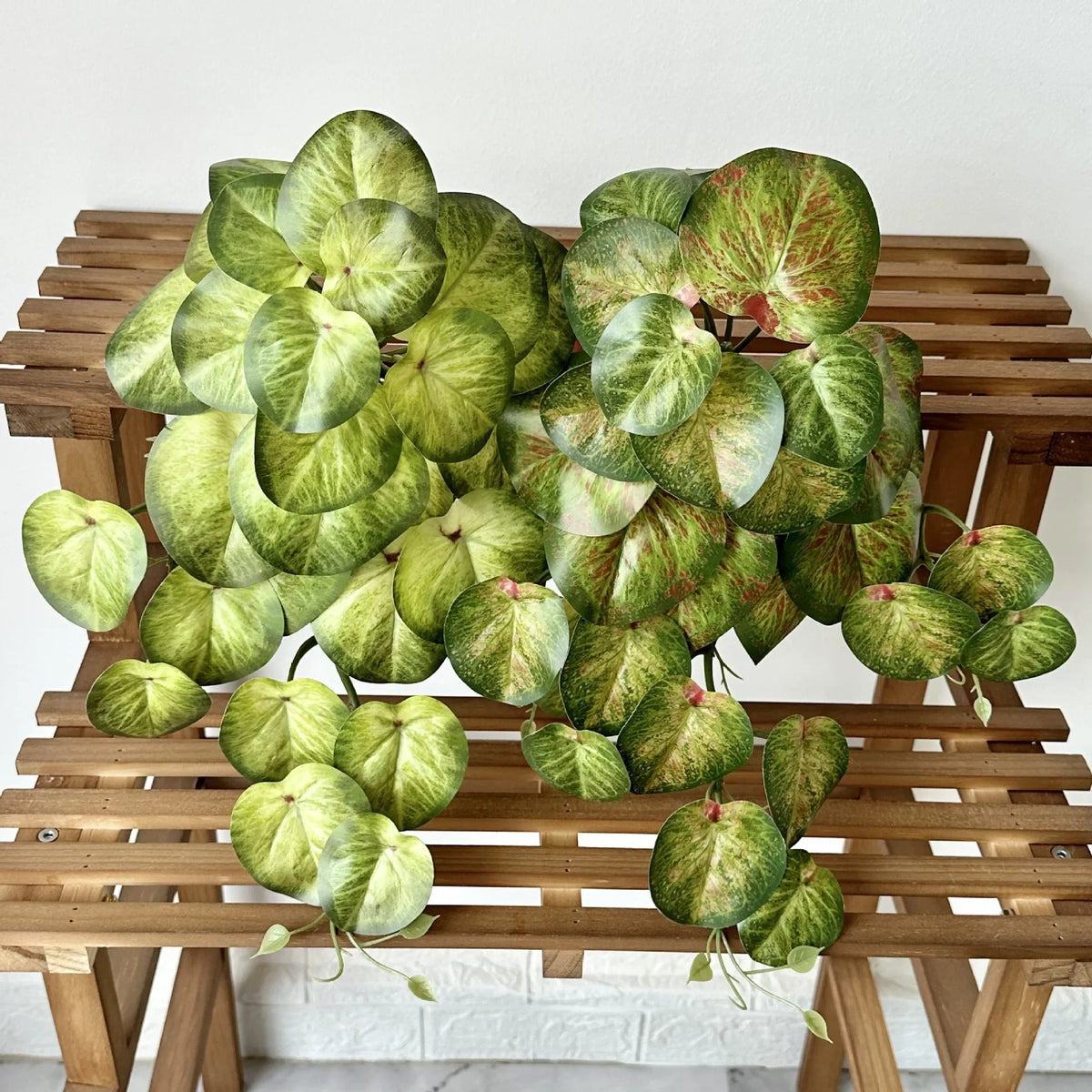 plantes artificielles feuilles ovalées vertes modernes minimaliste 45cm 29 feuillesintérieur décoration
