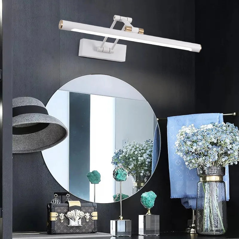 lampe maquillage moderne applique murale led blanc noir fixe chambre salon
