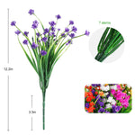 Bouquet artificiel violet rose feuilles vertes décoration intérieure tringle moderne minimaliste
