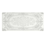 tapis souris blanc gris ornements floraux geometriques classique gaming accessoire polyester