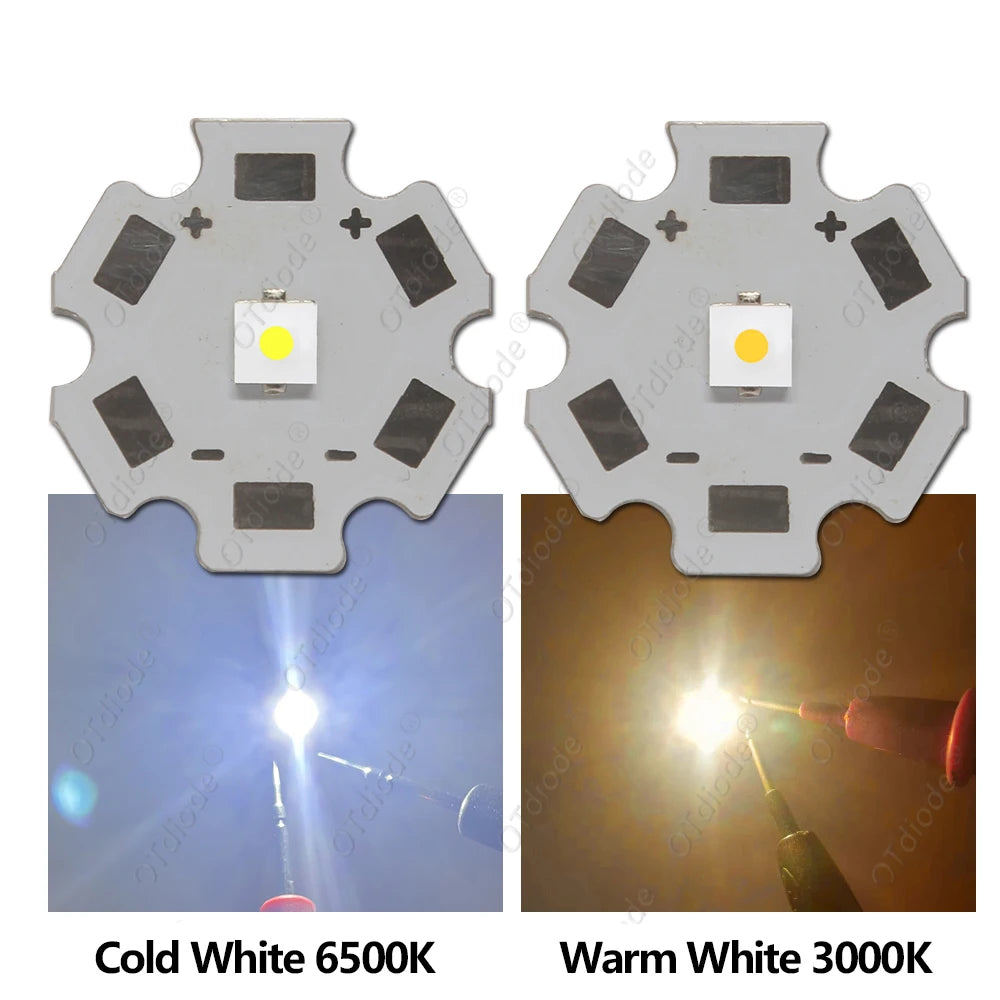 LED chip blanc haute puissance 3W 5W 16mm 20mm PCB moderne