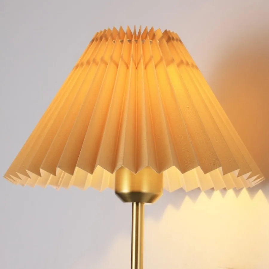 lampe murale moderne or plissée éclairage quotidien murale fixations led decoration chambre salonhôtel