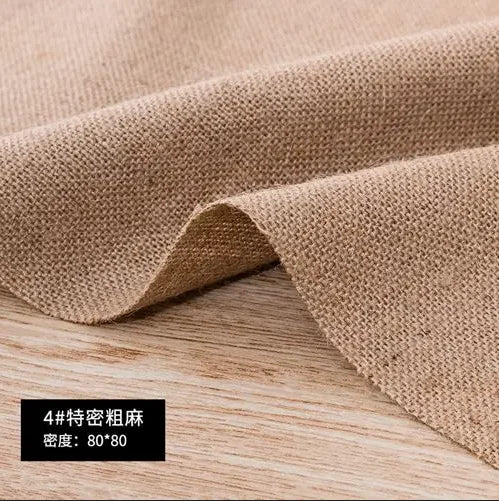 tissu jute beige clair rustique tissé poncé bricolage décoration festive naturelle opaques matériaux