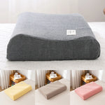 taie d'oreiller coton solide couleur rouge bleu gris vert rose moderne minimaliste 30x50cm 40x60cm