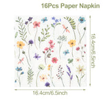serviettes festives fleurs colorées assiettes verres nappe anniversaire décoration table pâques Blanc multicolore