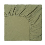 drap housse lit bébé coton polyester 130x70cm uni beige clair moderne ans