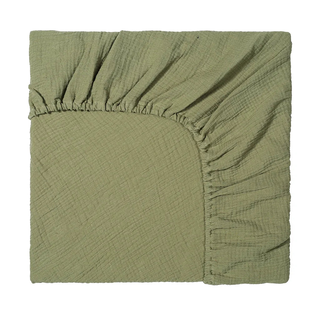 drap housse lit bébé coton polyester 130x70cm uni beige clair moderne ans